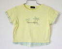 【夏SALE!】〓ベベ/BeBe〓80cm 半袖Tシャツ/半袖カットソー 黄【中古】 子供 キッズ kids ベビー baby 男の子 女の子 夏 tops 8...