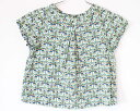 【夏SALE!】〓ボンポワン/BONPOINT〓96cm 半袖ブラウス 紺系【中古】 子供服 キッズ kids 女の子 夏 tops 126042