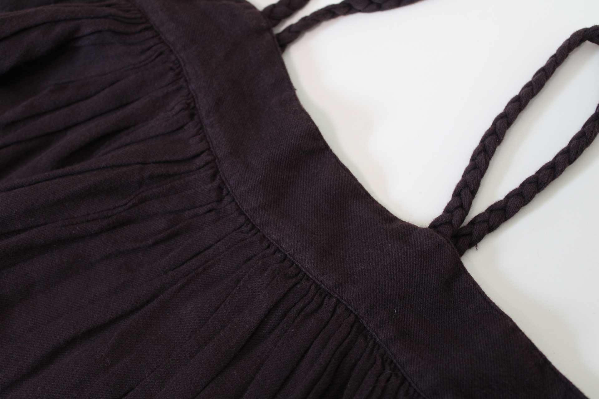 【SALE!】〓ボントン/BONTON〓116cm ジャンパースカート 焦げ茶 【中古】 子供服 キッズ kids 女の子 秋冬 onepi 909042