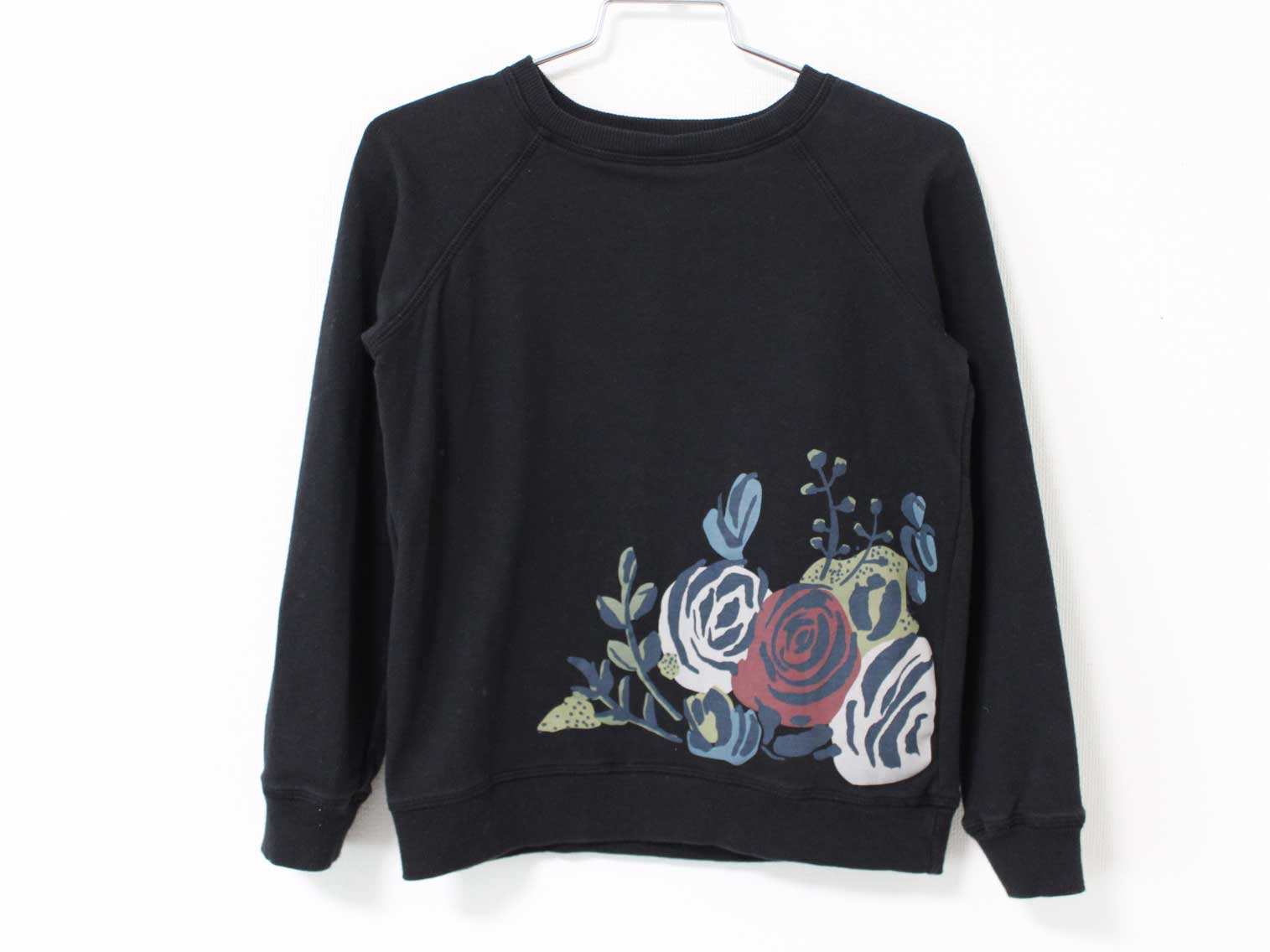 〓ボントン/BONTON〓116cm プルオーバー/トレーナー 黒 裏起毛【中古】 子供服 キッズ kids 女の子 春..