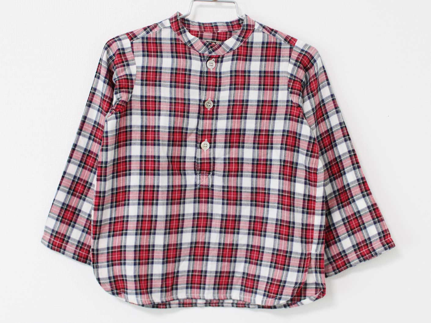 Long-Sleeved - 【値下げ!】〓ボントン/BONTON〓104cm プルオーバーシャツ 赤×白 【中古】 子供服 キッズ kids 女の子 男の子 春秋 tops 429042