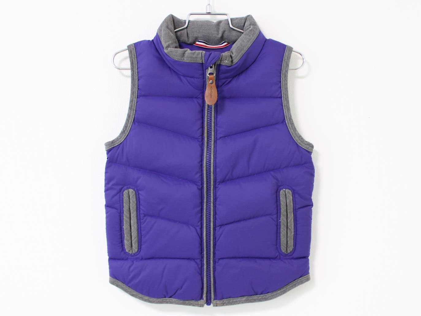 〓エーグル/AIGLE〓110cm ダウンベスト 紫 【中古】子供服 キッズ kids 女の子 男の子 秋冬 otr 100142