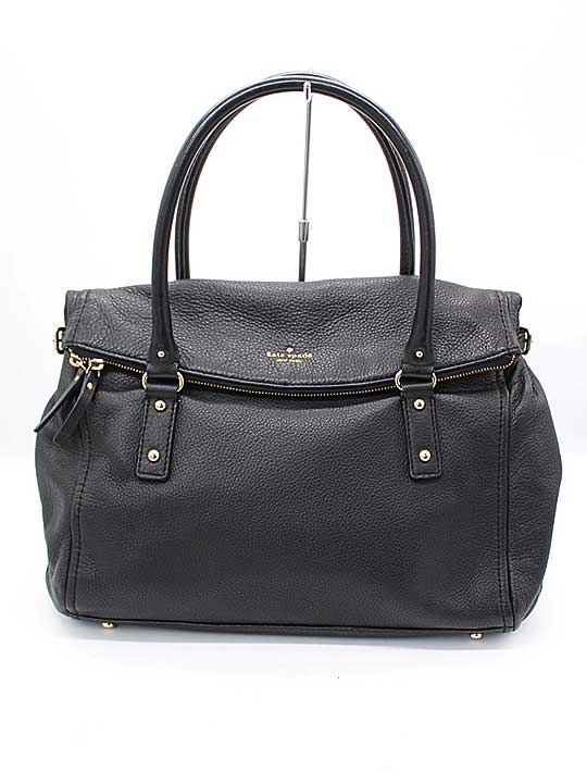 ケイトスペード レザーハンドバッグ レディース ブラック【中古】【新入荷】 ★