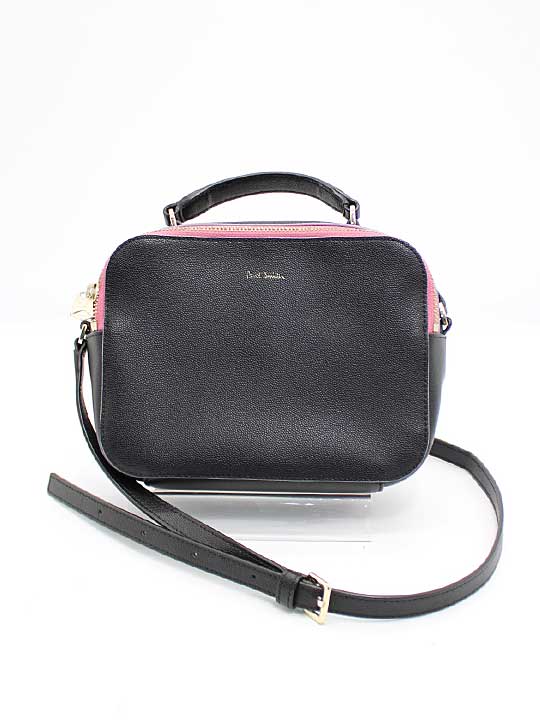 ポールスミス ショルダーポーチ レディース ブラック×ピンク【中古】【新入荷】 ★