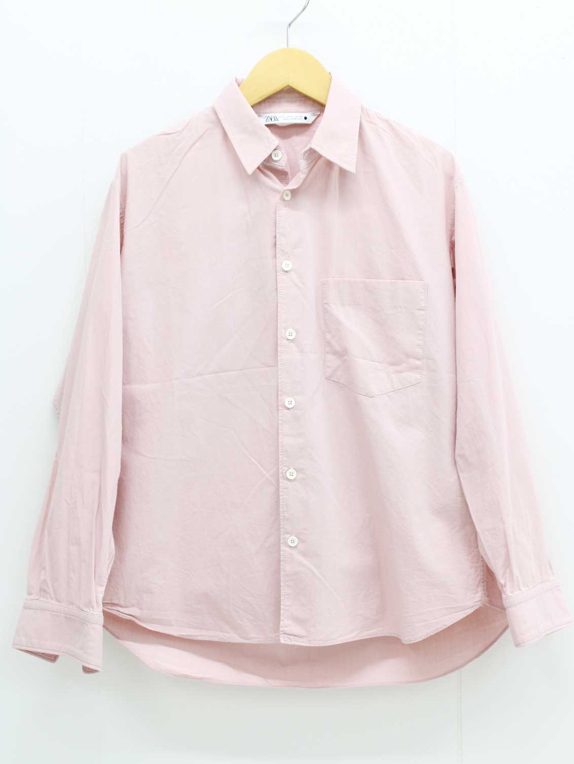 Rakuten - ザラ ZARA 長袖シャツ レディース S くすみピンク【中古】★