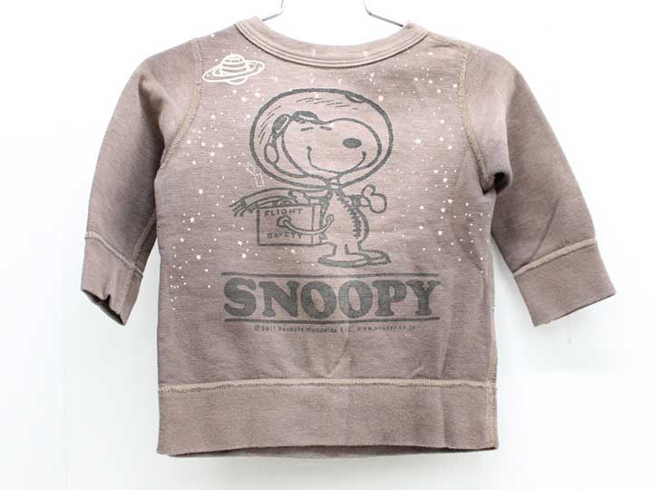 デニム＆ダンガリー トレーナー 90m キッズ 男児 女児 茶【中古】☆