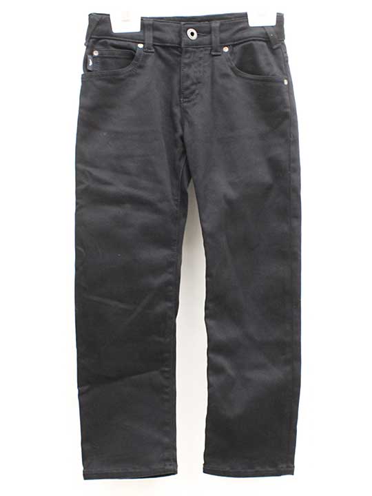 エンポリオアルマーニ ロングパンツ 118cm キッズ 男児 女児 黒【中古】☆