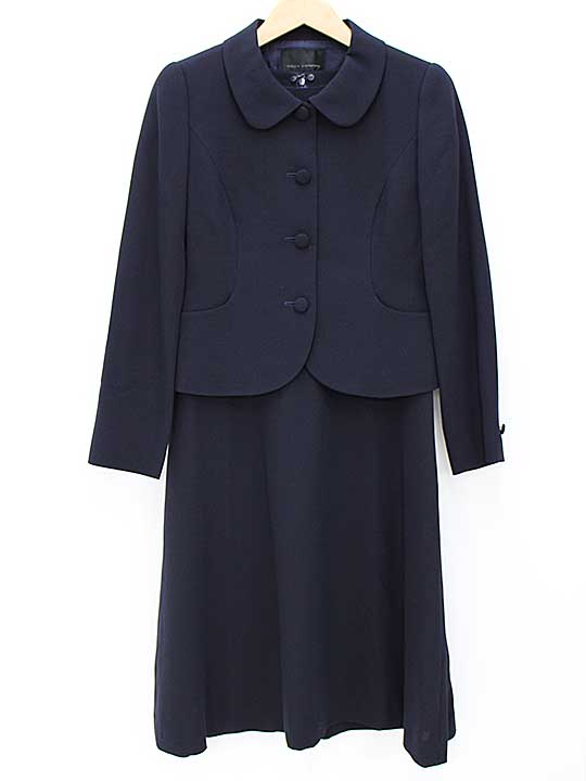 ヌーヴコンフィニ アンサンブルスーツ 9 レディース ネイビー/濃紺【中古】【新入荷】★
