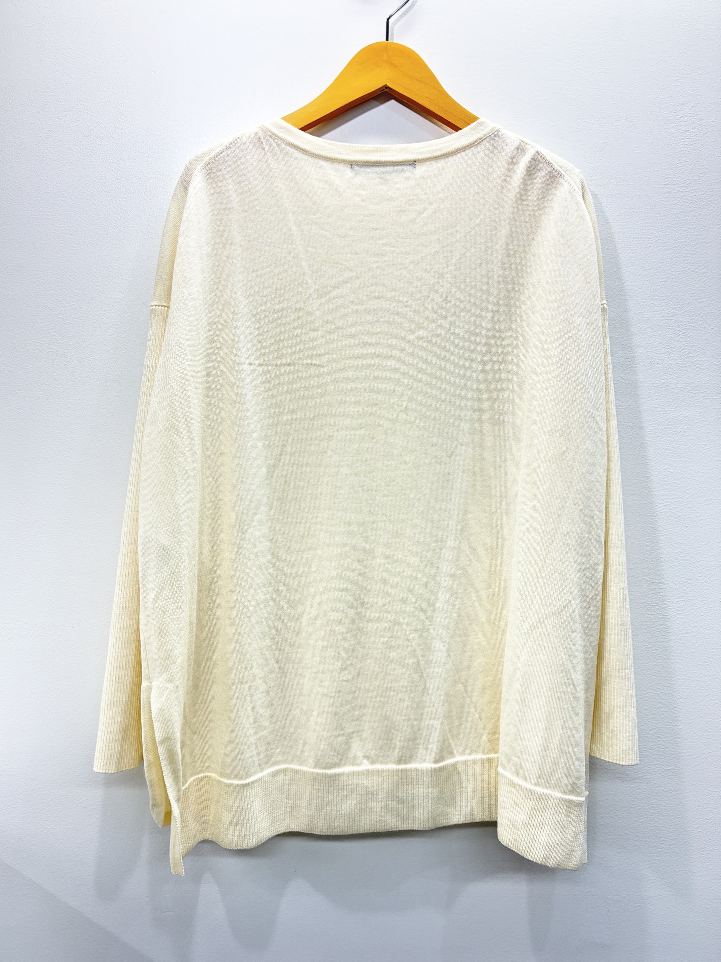 23区 袖リブウールワイドニット 38 レディース アイボリー【中古】【新入荷】★ auc-kids2nds-10647277 セカンズ&キッズセカンズ サンプル画像3