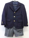 【新規値下げ!】▽Jプレス/J.PRESS▽110cm スーツ 紺&グレー フォーマル 入園式 卒園式 入学式 結婚式 七五三 発表会 謝恩会 冠婚葬祭【中古】...