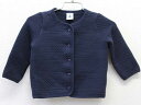 【楽天スーパーSALE!】▽プチバトー/PETIT BATEAU▽81cm 長袖カーディガン 紺【中古】子供服 キッズ kids ベビー服 baby 女の子 春秋 409032