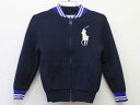 【新規SALE!】▽ラルフローレン/Ralph Lauren▽90cm位 ニットブルゾン 紺＆グレー リバーシブル【中古】子供服 キッズ kids ベビー服 baby 男の子 秋冬 711132 otr