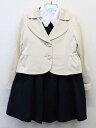 【新規値下げ!】▽トッカ/TOCCA▽120cm アンサンブル3点セット ベージュ&紺&白 フォーマル 卒園式 入学式 結婚式 発表会 謝恩会 冠婚葬祭【中古】...