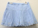 【SALE!】▽メゾピアノ/mezzo piano▽140cm インナーパンツ付スカート ブルー【中古】子供服 キッズ kids ジュニア 女の子 春夏 bot...