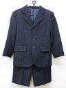 【新規値下げ!】▽ジェイプレス/J.PRESS▽120cm スーツ 濃紺×ブルー ストライプ フォーマル 卒園式 入学式 結婚式 発表会 七五三 謝恩会 冠婚葬...