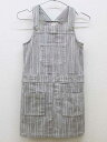 【SALE!】▽ボンポワン/BONPOINT▽140cm ジャンパースカート 薄ベージュ×黒【中古】子供服 キッズ kids ジュニア 女の子 春夏 onepi...