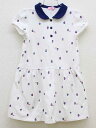 ▽ミキハウスホットビスケッツ/MIKI HOUSE HOT BISCUITS▽110cm 半袖ワンピース 白×紺系【中古】子供服 キッズ kids 女の子 夏 ...
