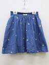 【SALE!】▽組曲/KUMIKYOKU▽140cm スカート インディゴブルー【中古】子供服 キッズ kids ジュニア 女の子 春夏秋 bottoms 03...