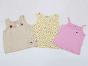 【夏SALE!】▽ミキハウス/mikihouse▽90cm タンクトップ/ノースリーブカットソー&キャミソール3点set ピンク&黄色系&ベージュ系【中古】【ネット限定】子供服 キッズ kids ベビー服 baby 女の子 夏 tops 805042