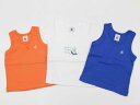 【夏SALE!】▽プチバトー/PETIT BATEAU▽74cm タンクトップ/ノースリーブカットソー/袖なし3点set 青&オレンジ&白【中古】【ネット限定】...