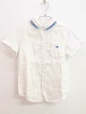 【夏SALE!】▽アルマーニ ジュニア/Armani Junior▽118cm 半袖シャツ 白【中古】子供服 キッズ kids 男の子 夏 tops 225042