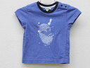 【夏SALE!】▽アルマーニベビー/Armani baby▽68cm 半袖Tシャツ/半袖カットソー ブルー【中古】子供服 キッズ kids ベビー服 baby ...
