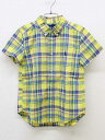 【夏SALE!】▽ラルフローレン/Ralph Lauren▽120cm 半袖シャツ 黄色系【中古】子供服 キッズ kids 男の子 夏 tops 606042