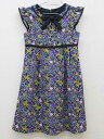 ▽アナスイミニ/ANNA SUI mini▽130cm 半袖ワンピース 黒×マルチカラー【中古】子供服 キッズ kids 女の子 夏 onepi 316042