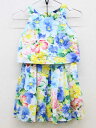 ▽ラルフローレン/Ralph Lauren▽130cm ノースリーブブラウス×スカートセット 白×マルチカラー【中古】子供服 キッズ kids 女の子 夏 to...