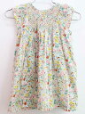 【夏SALE!】▽ボンポワン/BONPOINT▽86cm ノースリーブワンピース マルチカラー スモック刺? リバティ【中古】子供服 キッズ kids ベビー服...