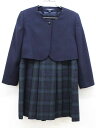 【新規値下げ!】▽バーバリー/BURBERRY▽120cm アンサンブル 濃紺&グリーン系 フォーマル お受験 見学会 説明会 お稽古 お教室 通塾 通学 スク...
