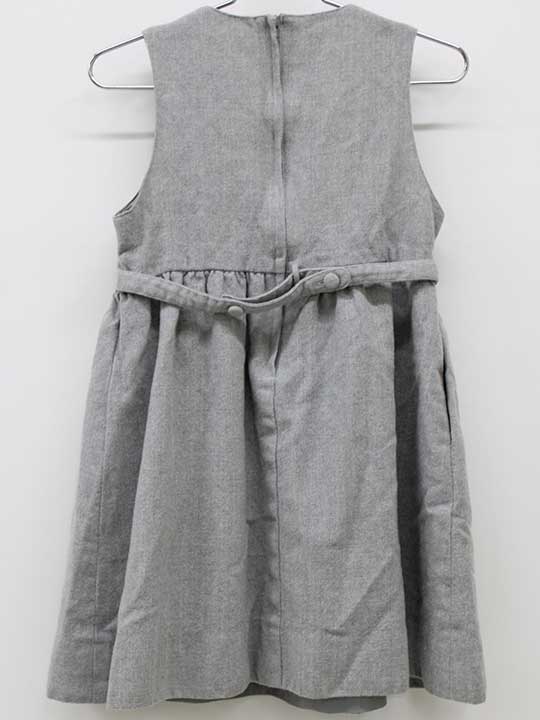 【SALE!】▽ファミリア/familiar▽110cm ジャンパースカート グレー フォーマル お受...
