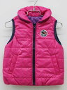▽ミキハウスダブルB/MIKIHOUSE DOUBLE.B▽90cm リバーシブル中綿ベスト ピンク&紫 B子ちゃん【中古】子供服 キッズ kids ベビー服 ...