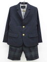 【新規値下げ!】▽グリーンレーベル/green label relaxing▽125cm スーツ 濃紺&深緑×黒 フォーマル 入学式 卒園式 結婚式 発表会 七...