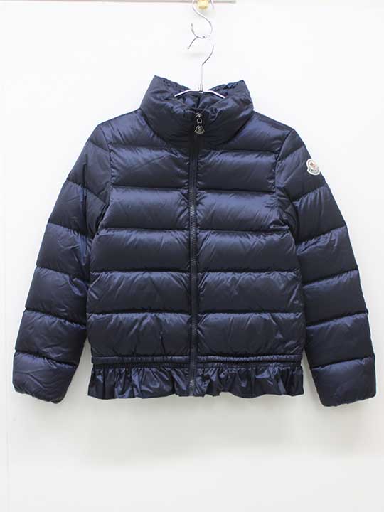 ▽モンクレール/Moncler▽140cm ダウンジャケット/ブルゾン/ジャンパー 紺【中古】子供服 キッズ kids ジュニア 女の子 冬 otr 60114...