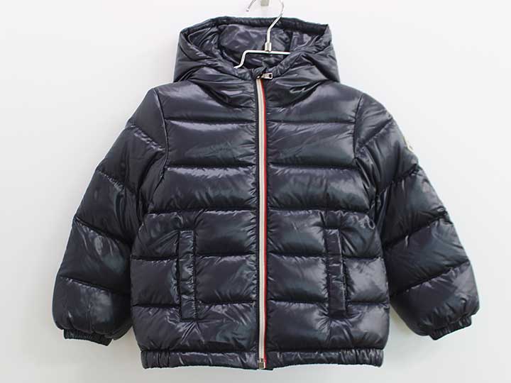 ▽モンクレール/Moncler▽92m ダウンジャケット/ブルゾン/ジャンパー 紺 NEW AUBERT【中古】子供服 キッズ kids 男の子 冬 otr 9...