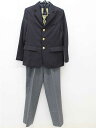 ▽ドレッサージュ/Dressage▽140cm スーツ3点セット 濃紺×グレー フォーマル 卒業式 謝恩会 結婚式 発表会 スクール 冠婚葬祭【中古】子供服 キ...
