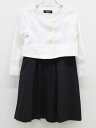 ▽コムサイズム/COMME CA ISM▽110/120cm アンサンブル 白&黒 フォーマル 卒園式 入学式 謝恩会 結婚式 発表会 七五三 冠婚葬祭【中古】...