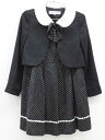 ▽キャサリンコテージ/CatherineCottage▽120cm アンサンブル 黒×白 リボン取り外し可 フォーマル 卒園式 入学式 謝恩会 結婚式 発表会 ...