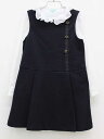 ▽トッカ/TOCCA BAMBINI▽120cm 長袖ブラウス×ジャンパースカートセット 白&濃紺 フォーマル 卒園式 入学式 結婚式 謝恩会 発表会 七五三 ...