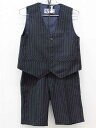 ▽クレードスコープ/kladskap▽110cm ベスト×ハーフパンツセット 濃紺×白 フォーマル 入園式 結婚式 発表会 七五三 冠婚葬祭【中古】子供服 キッ...