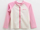 ミキハウスホットビスケッツ 長袖ラッシュガード 110cm キッズ 女児 白×ピンク【中古】▽(4)