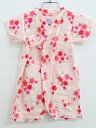 ミキハウス 甚平オール 70-80cm キッズ 女児 ピンク【中古】▽