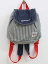 ミキハウス リュック キッズ 男児 女児 インディゴ×白【中古】▽