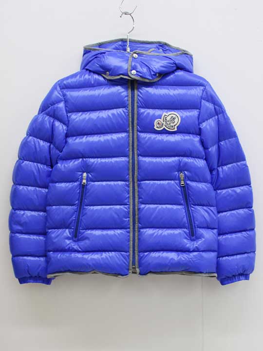 モンクレール ダウンジャケット 152cm キッズ 男児 ブルー【中古】▽
