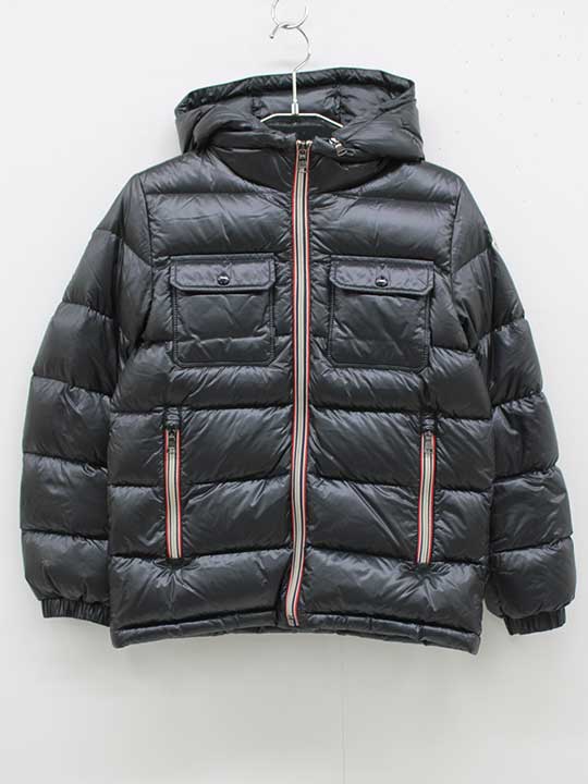 モンクレール ダウンジャケット 140cm キッズ 男児 黒【中古】【新入荷!】▽