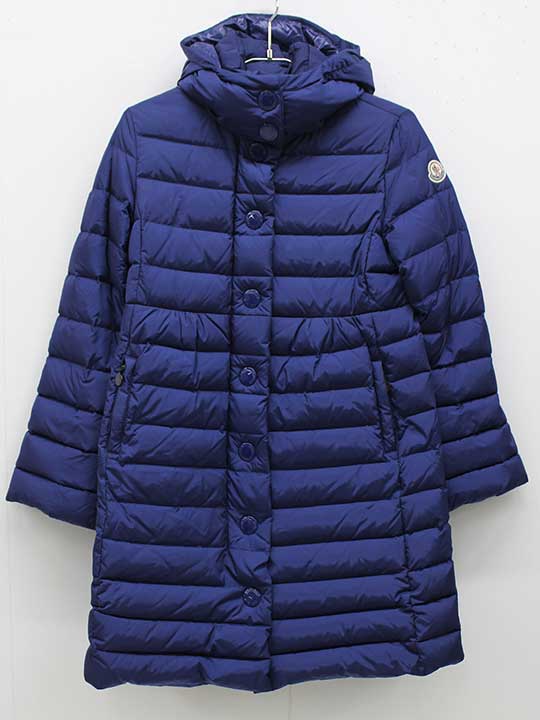 モンクレール ダウンコート 164cm キッズ 女児 ネイビー【中古】【新入荷!】▽