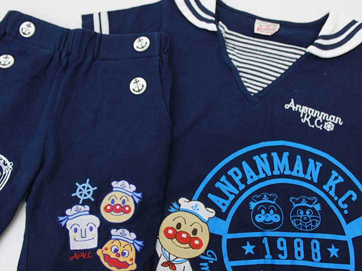 【新規SALE!】アンパンマンキッズコレクション 半袖カットソー×ハーフパンツセット...