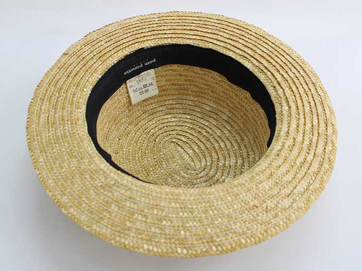 【新規SALE!】ポンポネット 麦わら帽子 54-56cm キッズ 女児 ベージュ【中古】▽