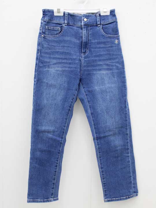 ポンポネット デニムパンツ 150cm キッズ 女児 インディゴブルー【中古】【新入荷!】▽